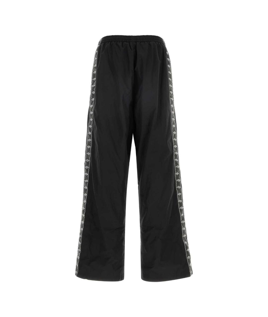 BALENCIAGA Черные хлопковые повседневные брюки, фото 2