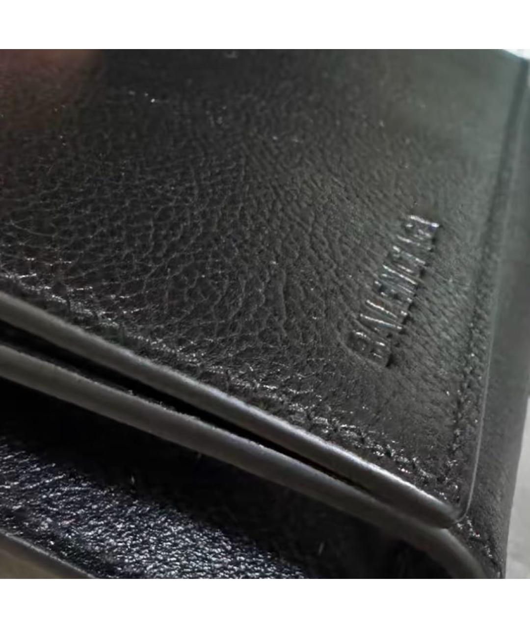BALENCIAGA Черная кожаная сумка через плечо, фото 7