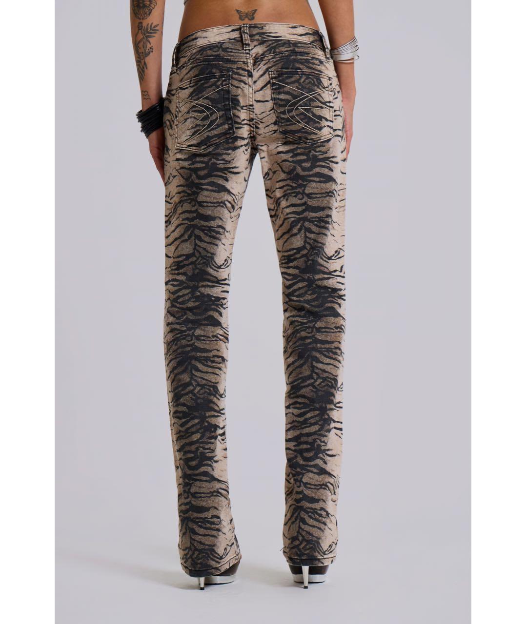 JADED LONDON Мульти хлопко-эластановые прямые джинсы, фото 4