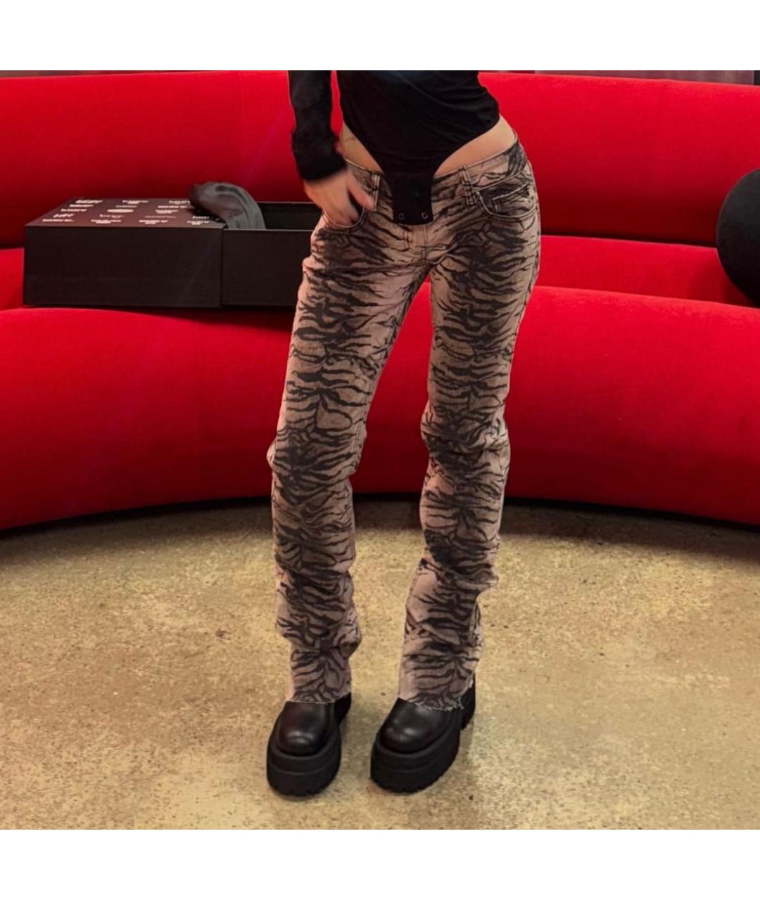 JADED LONDON Мульти хлопко-эластановые прямые джинсы, фото 5