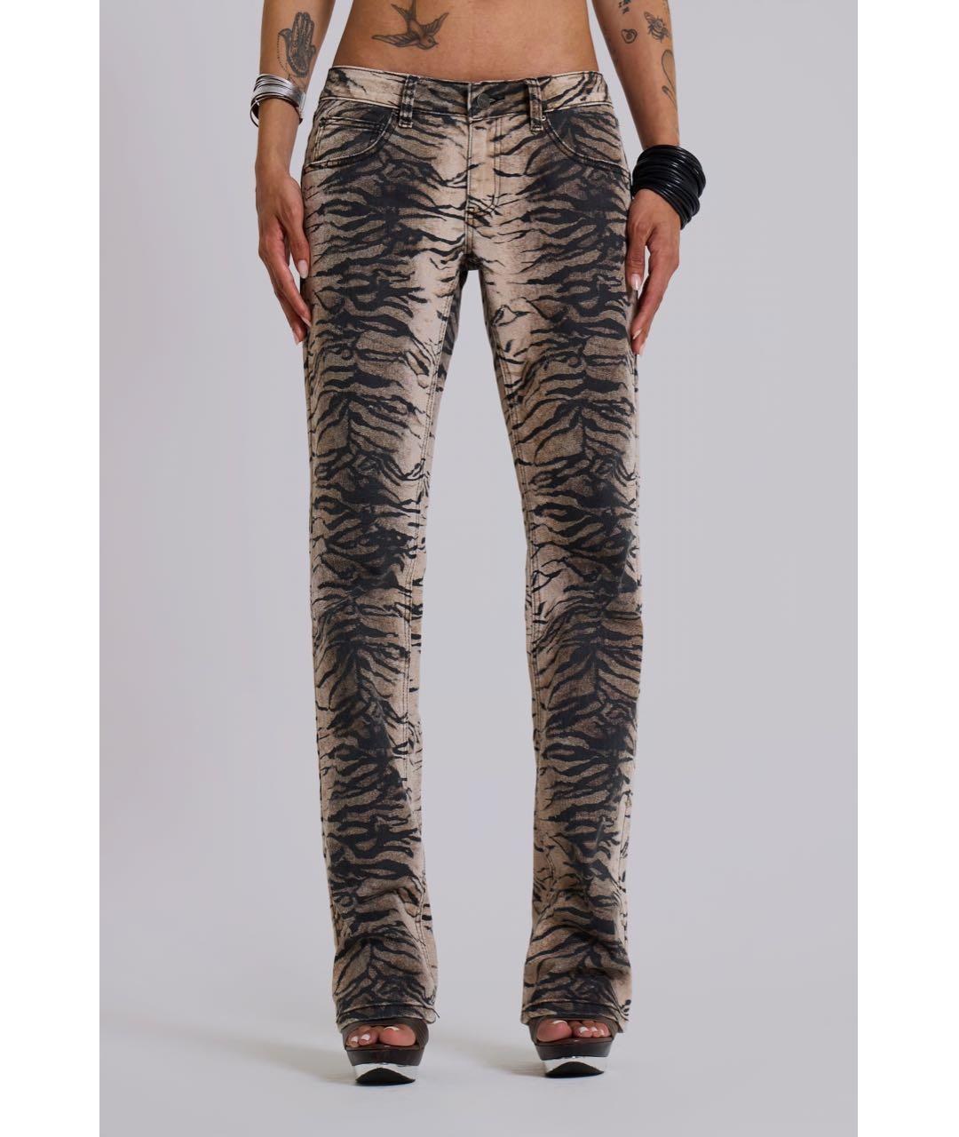 JADED LONDON Мульти хлопко-эластановые прямые джинсы, фото 2