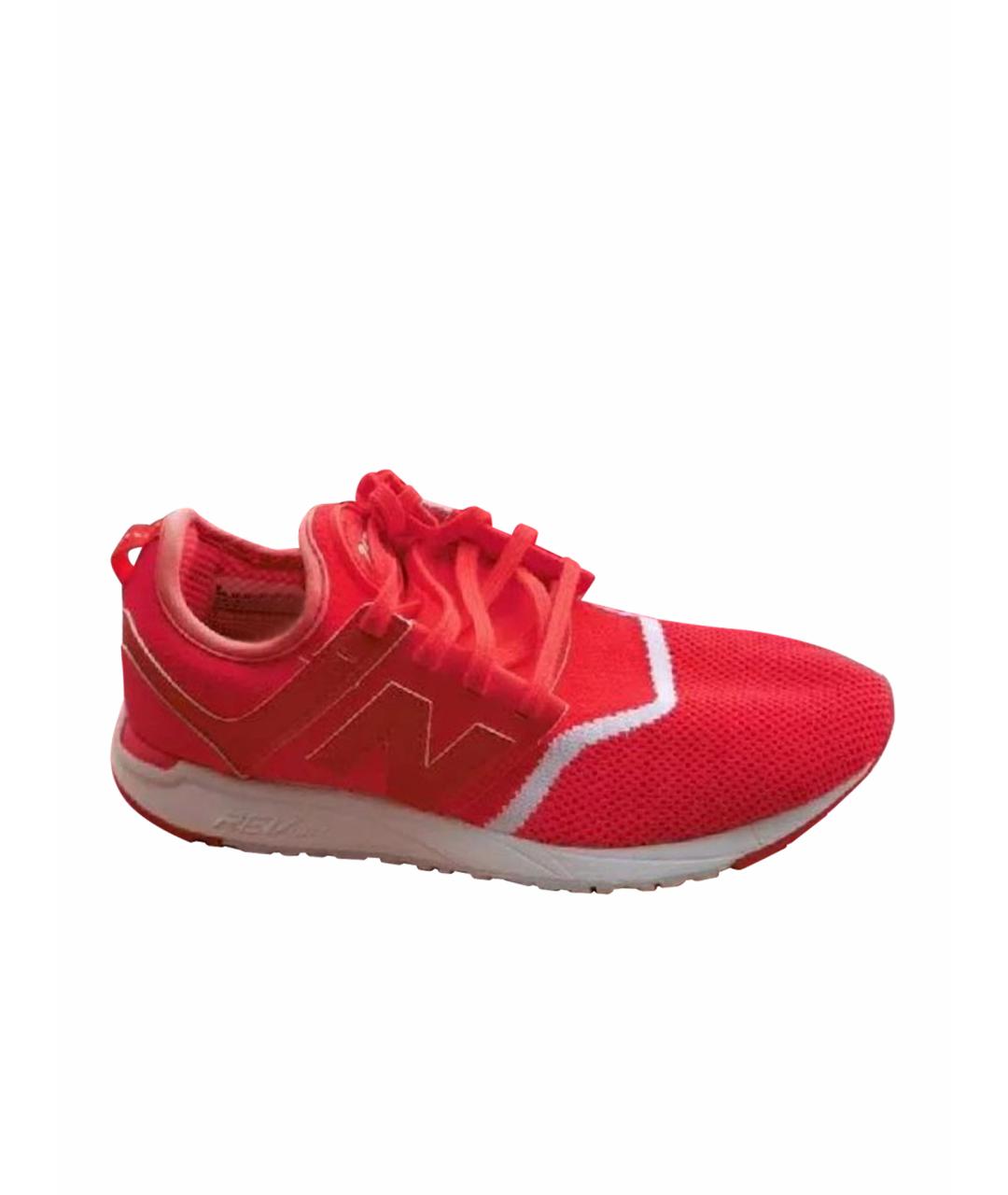 NEW BALANCE Оранжевое текстильные кроссовки, фото 1