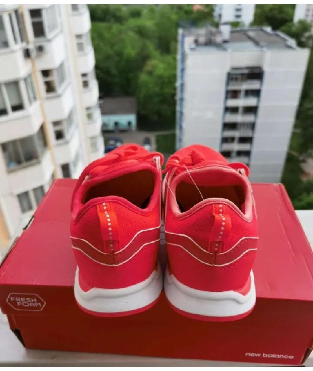 NEW BALANCE Оранжевое текстильные кроссовки, фото 4