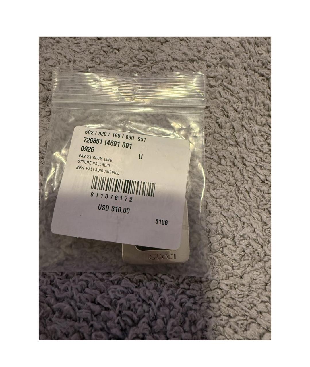 GUCCI Серебряные серьги, фото 4