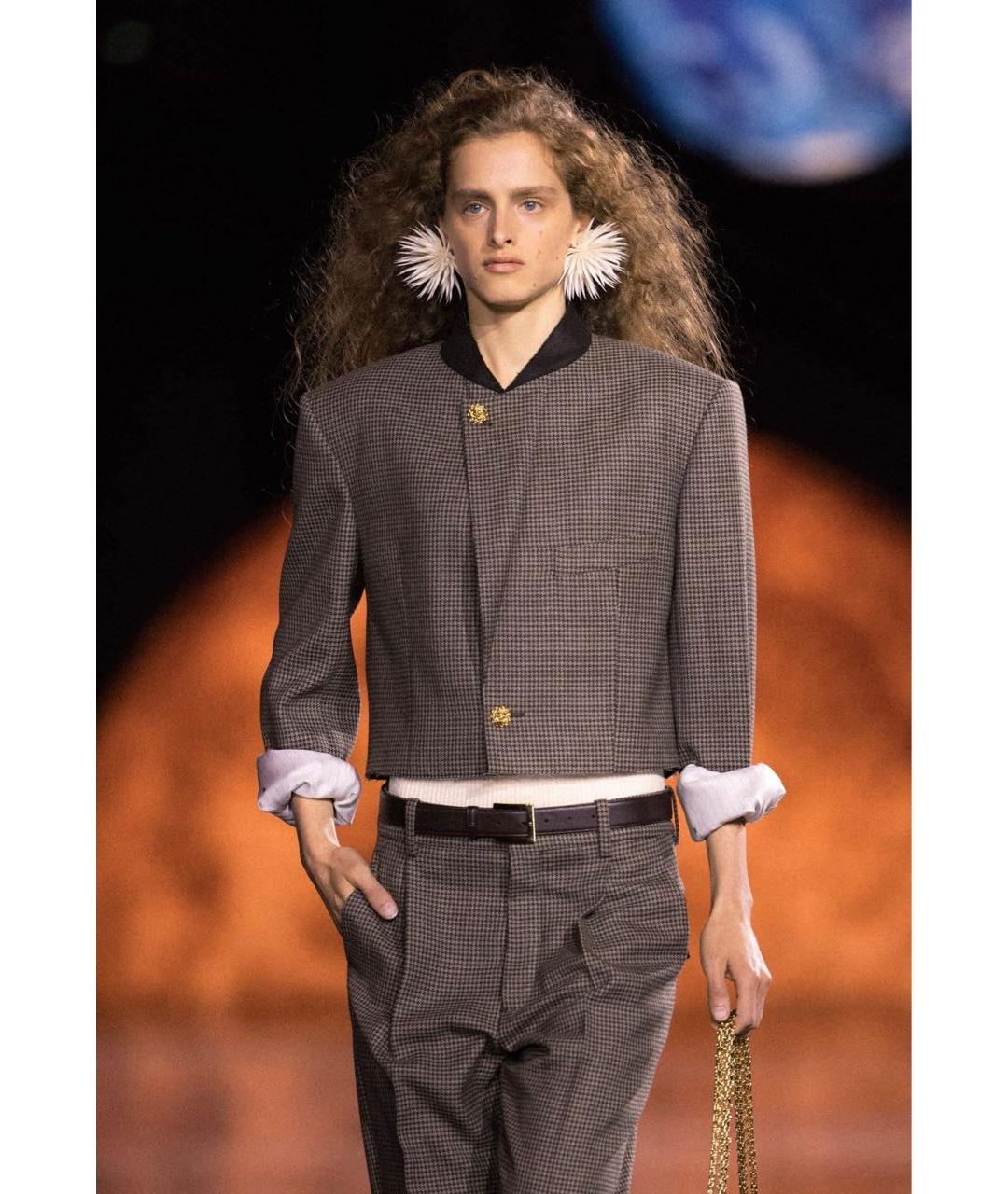 CHANEL Коричневый шерстяной жакет/пиджак, фото 6