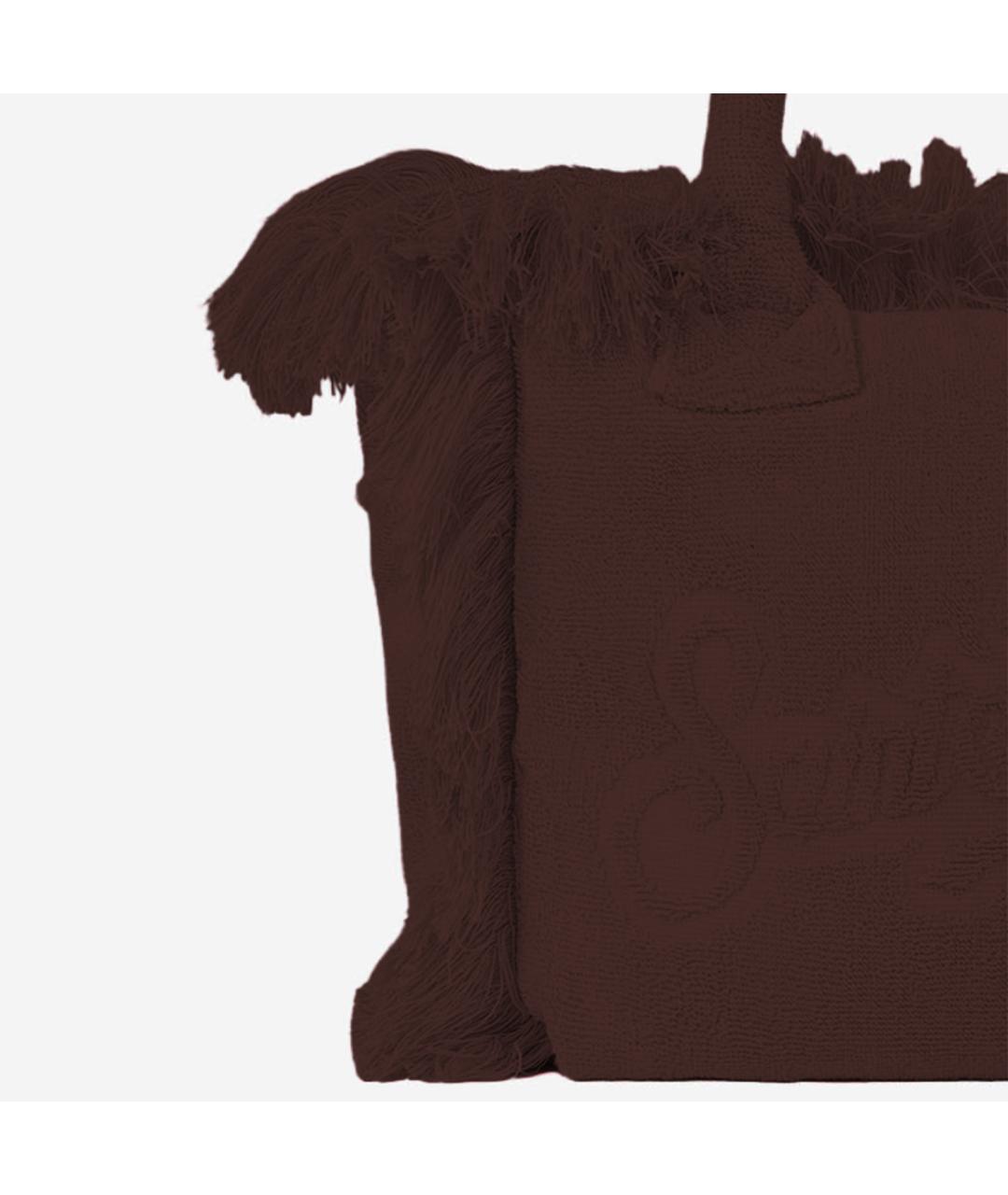 MC2 SAINT BARTH Коричневая тканевая сумка тоут, фото 4