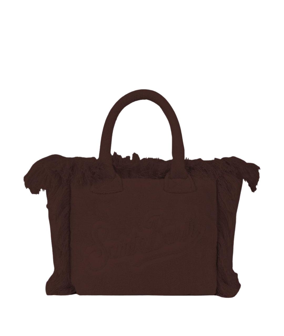 MC2 SAINT BARTH Коричневая тканевая сумка тоут, фото 1