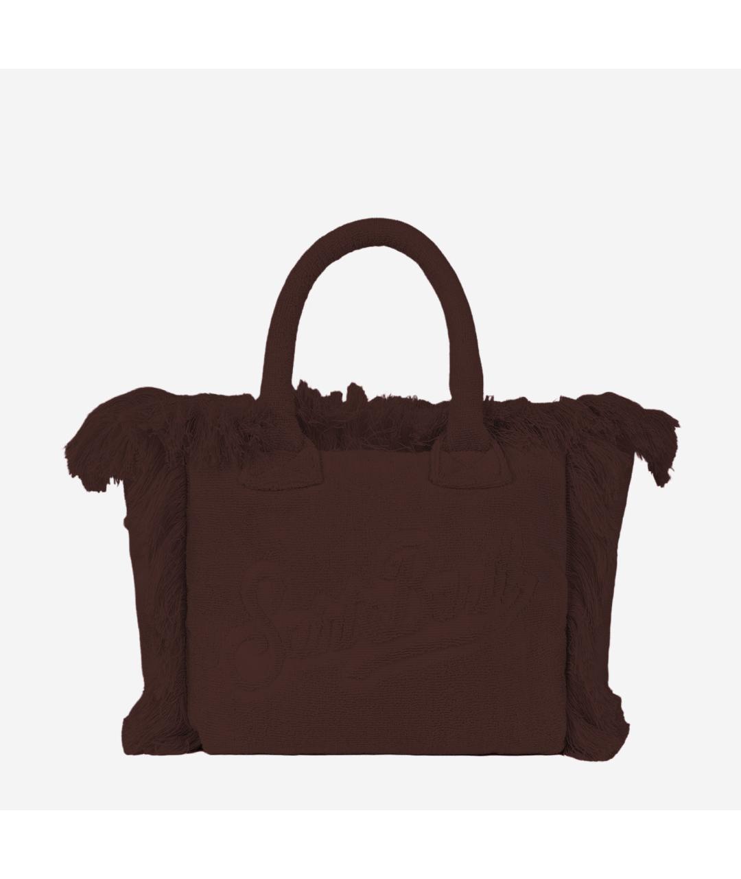 MC2 SAINT BARTH Коричневая тканевая сумка тоут, фото 5