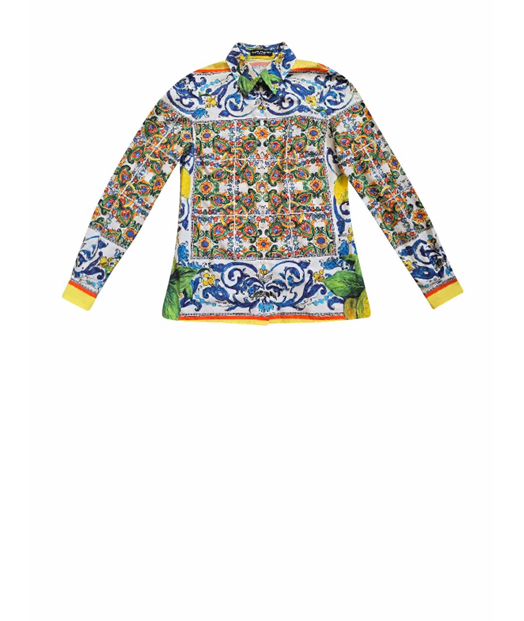 DOLCE&GABBANA Мульти хлопковая рубашка, фото 1
