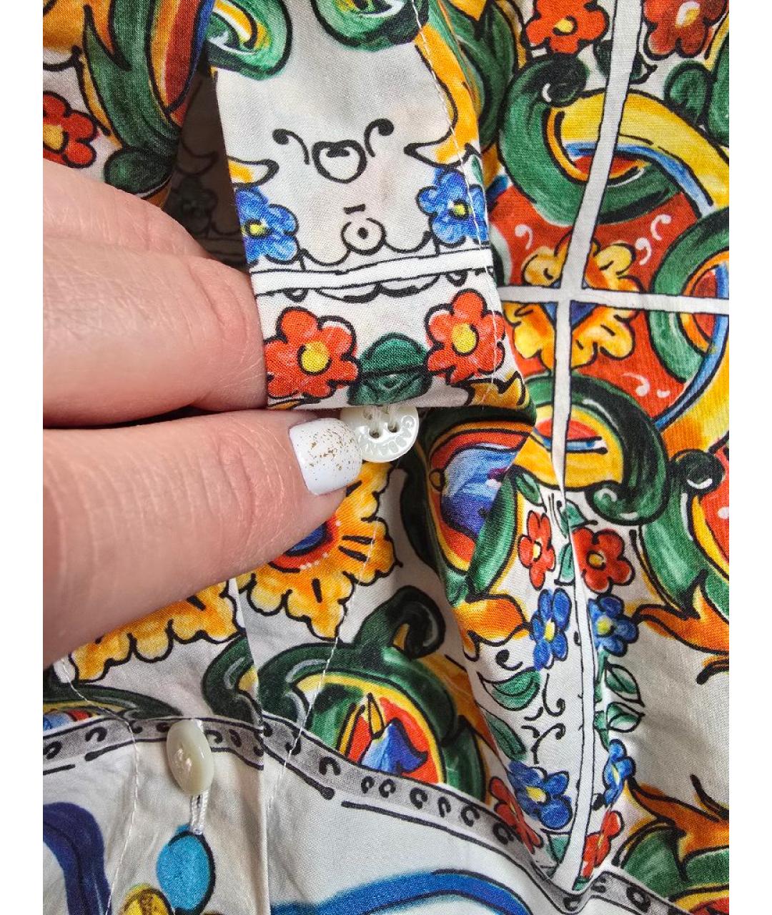 DOLCE&GABBANA Мульти хлопковая рубашка, фото 3