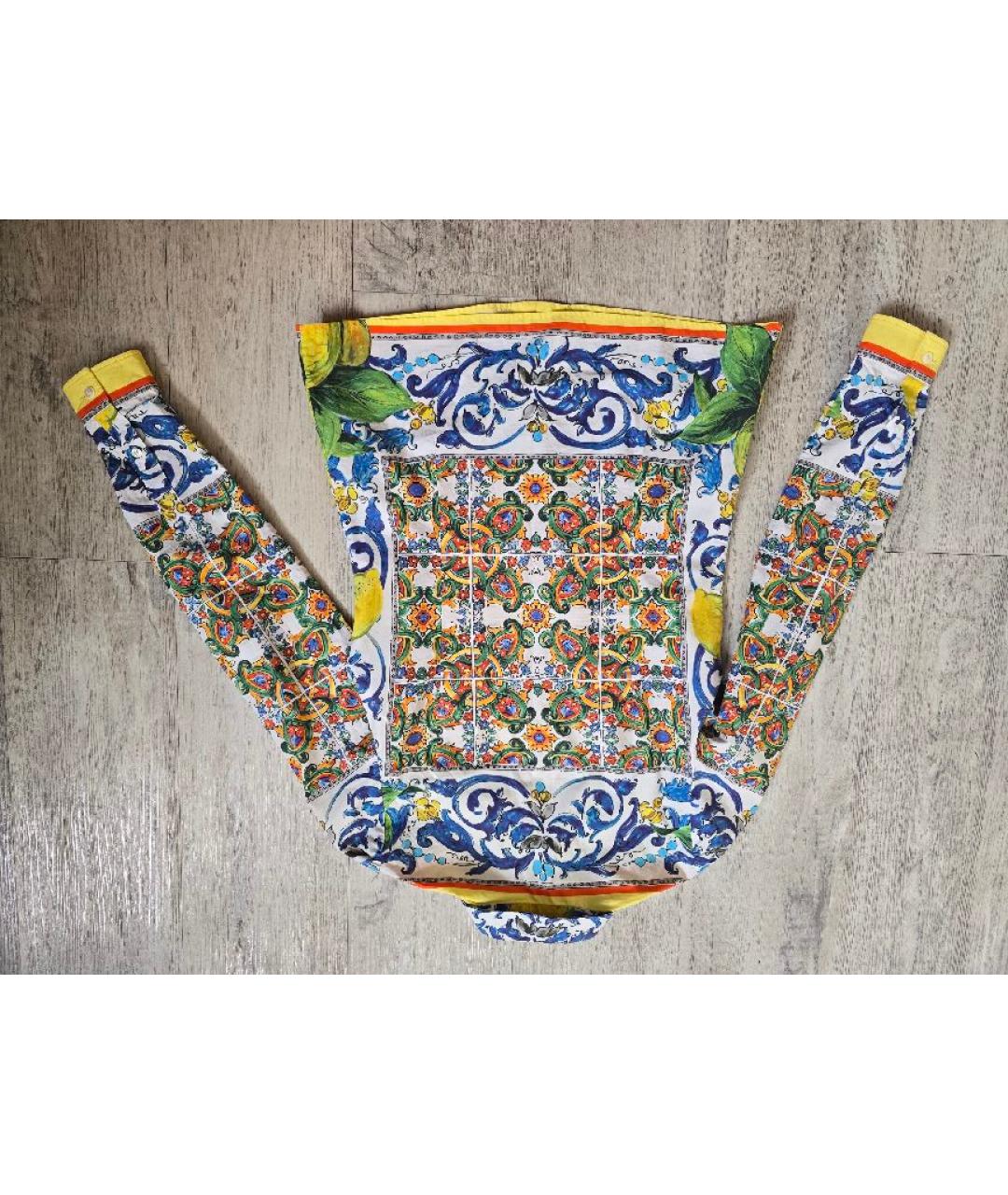 DOLCE&GABBANA Мульти хлопковая рубашка, фото 2