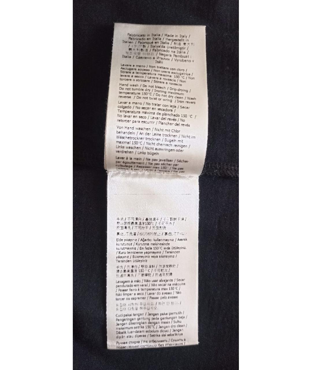 FENDI Черная хлопковая футболка, фото 8