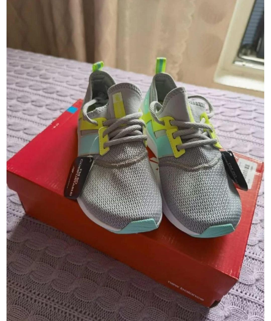 NEW BALANCE Антрацитовые текстильные кроссовки, фото 2