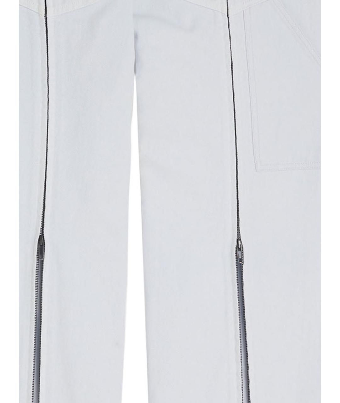 PHOEBE PHILO Голубые хлопковые прямые джинсы, фото 3