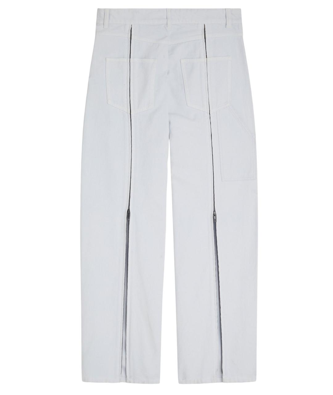 PHOEBE PHILO Голубые хлопковые прямые джинсы, фото 2