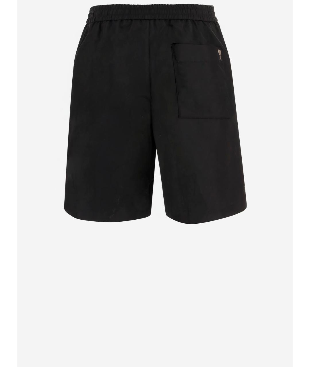 Ami Paris Черные полиамидовые шорты, фото 2