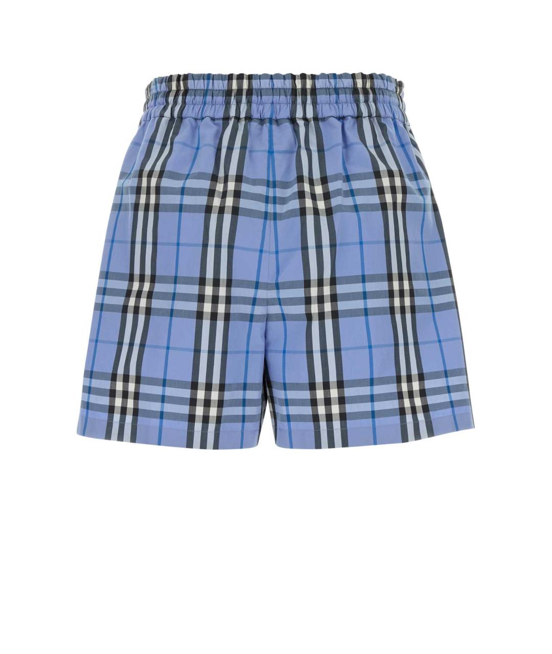 BURBERRY Голубые хлопковые шорты, фото 2
