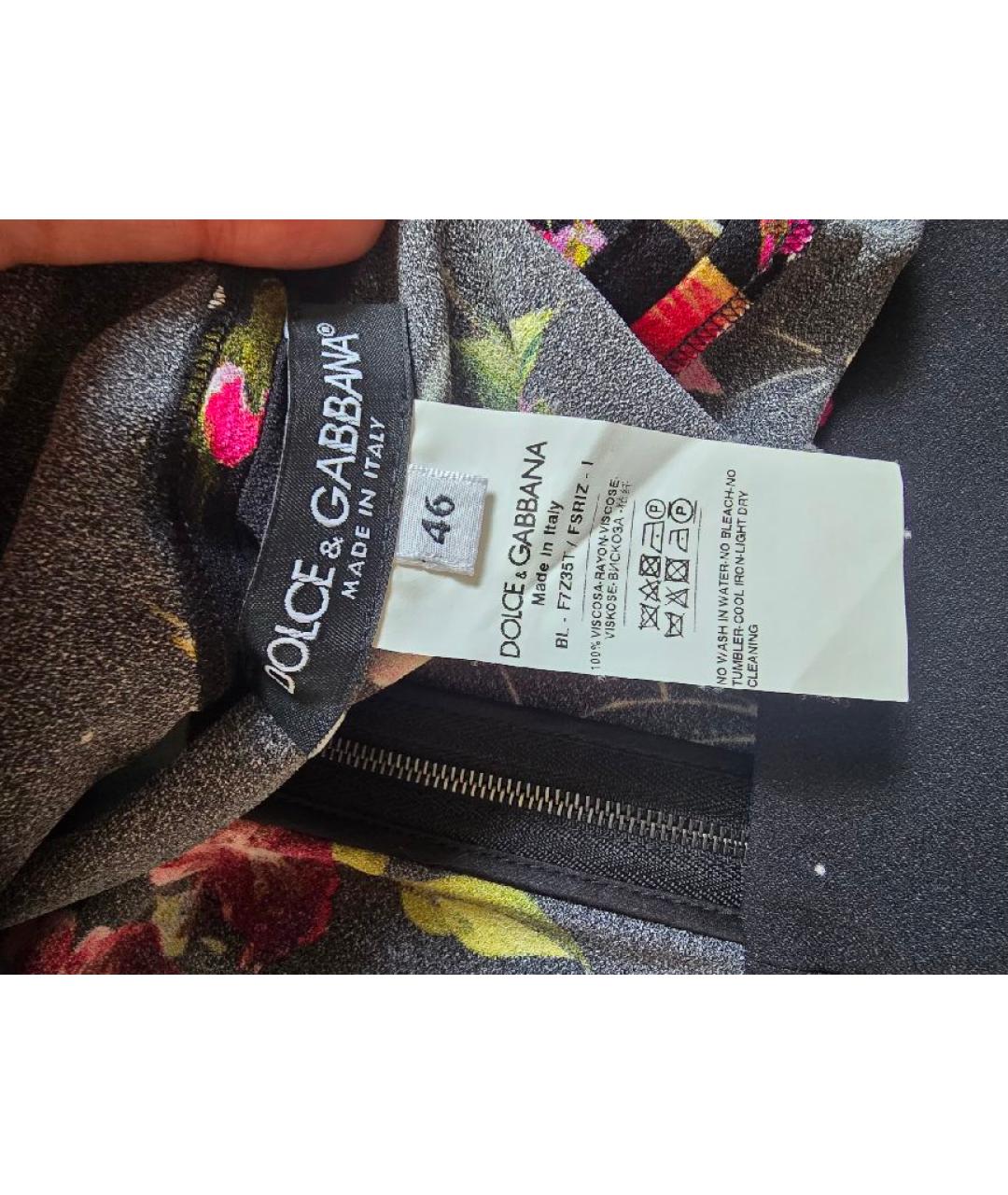 DOLCE&GABBANA Мульти вискозная блузы, фото 3