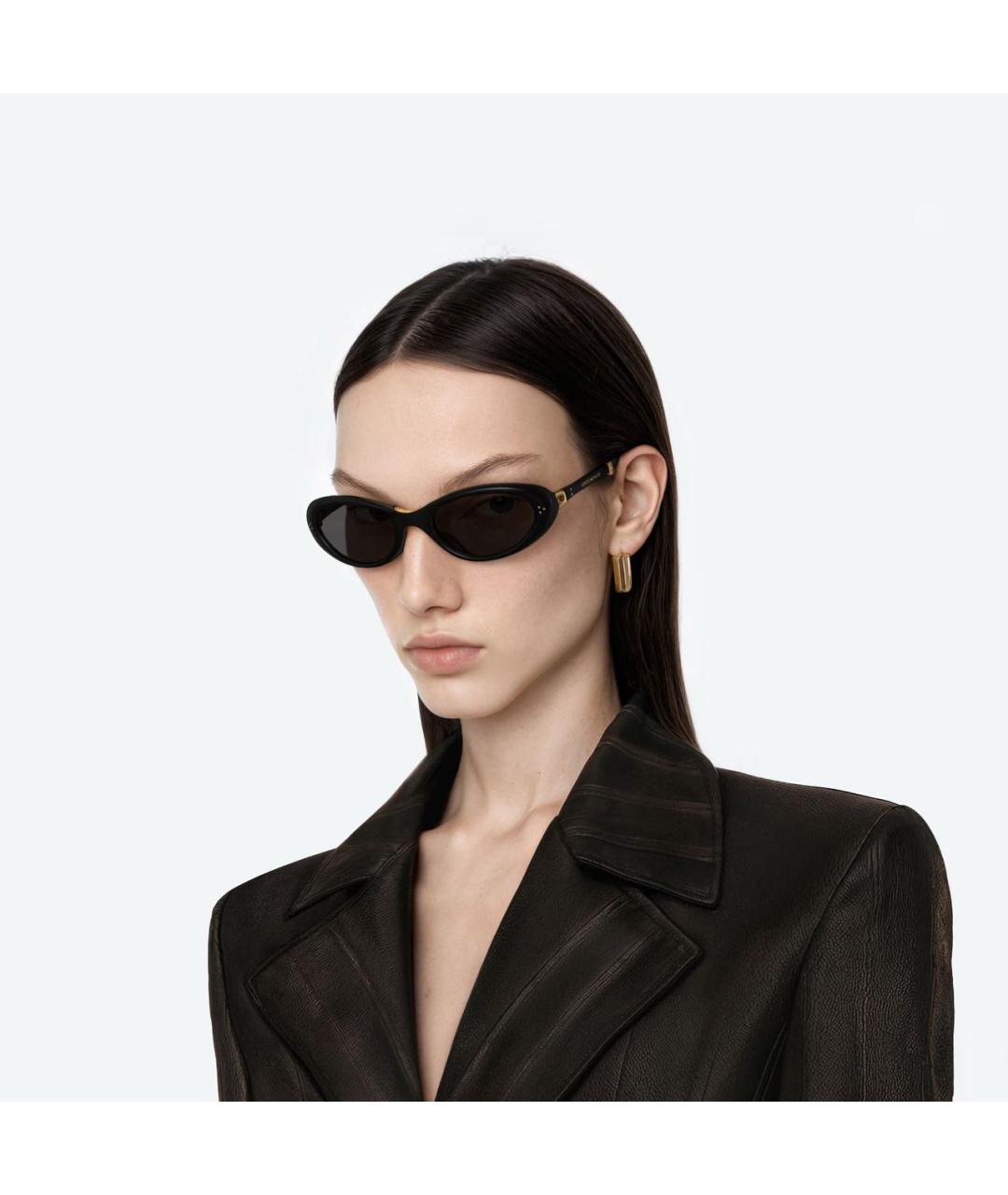 GENTLE MONSTER Черные пластиковые солнцезащитные очки, фото 4