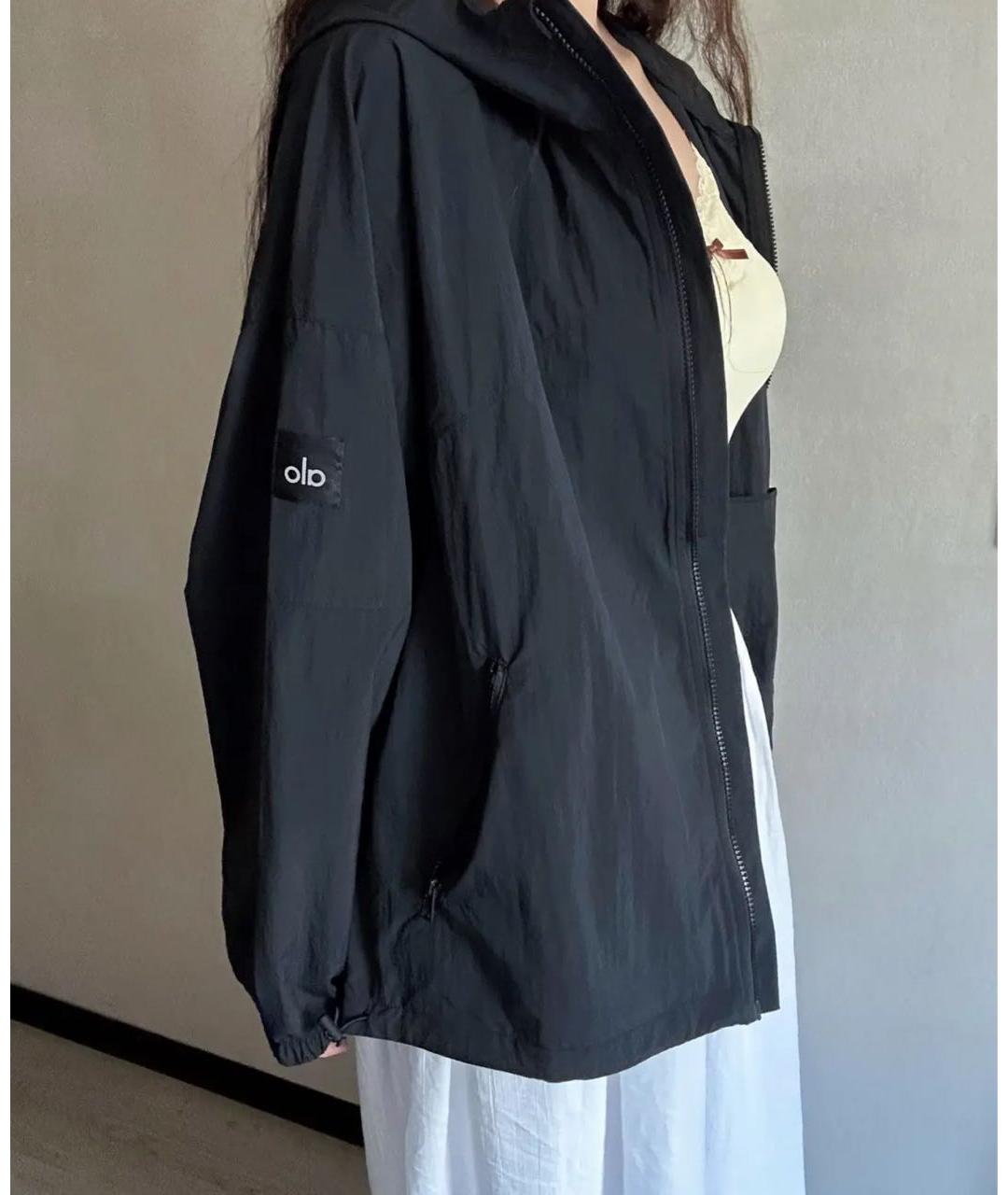 ALO YOGA Черная спортивная куртка, фото 8