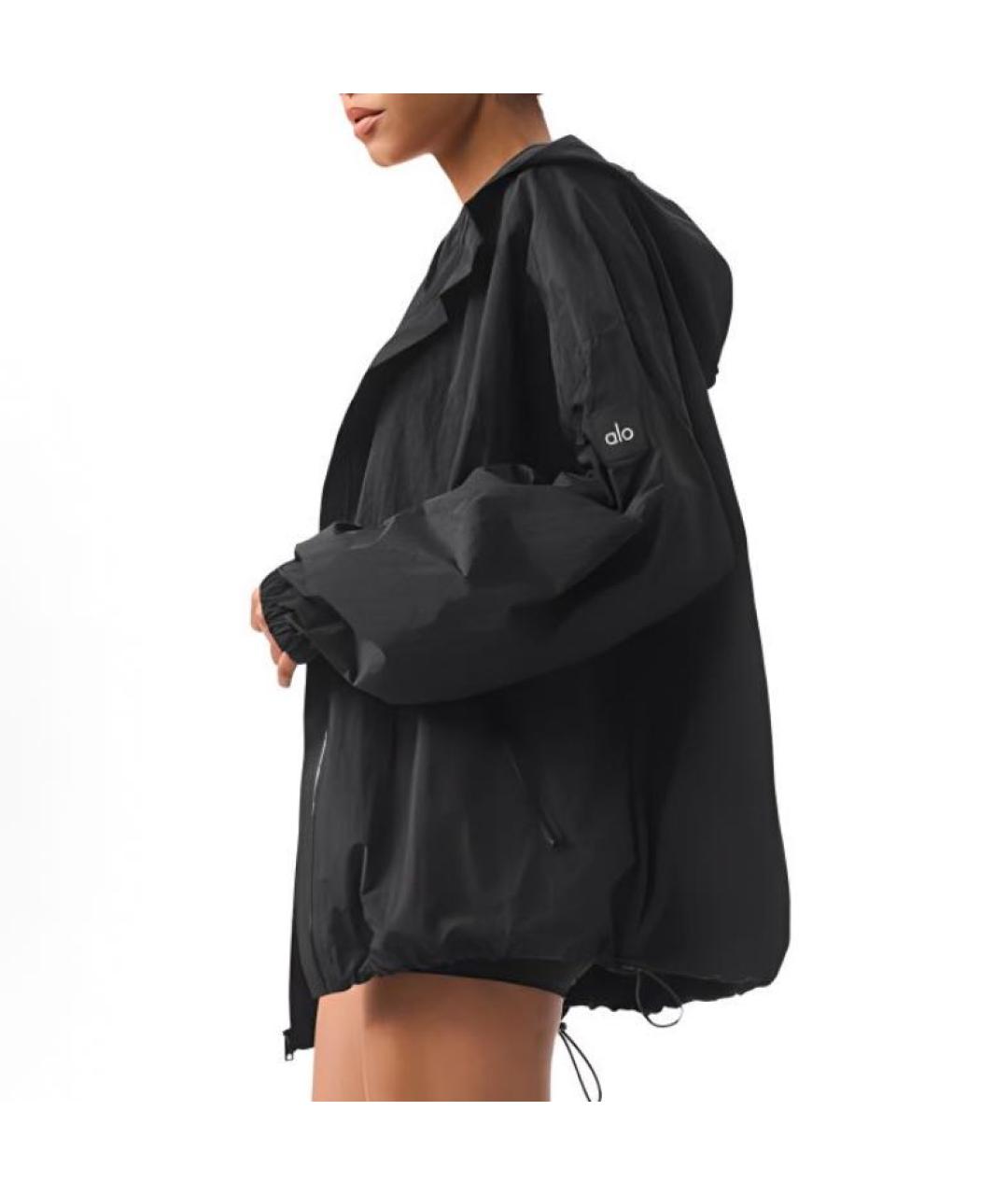 ALO YOGA Черная спортивная куртка, фото 4