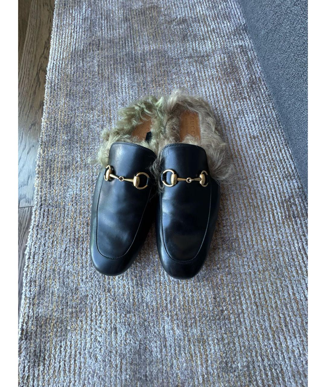 GUCCI Черные кожаные лоферы, фото 2