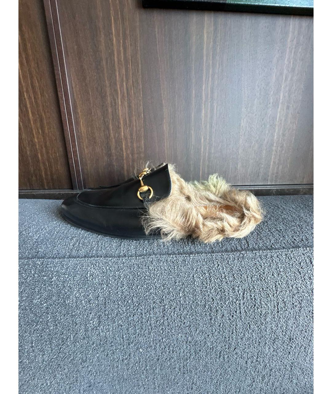 GUCCI Черные кожаные лоферы, фото 7