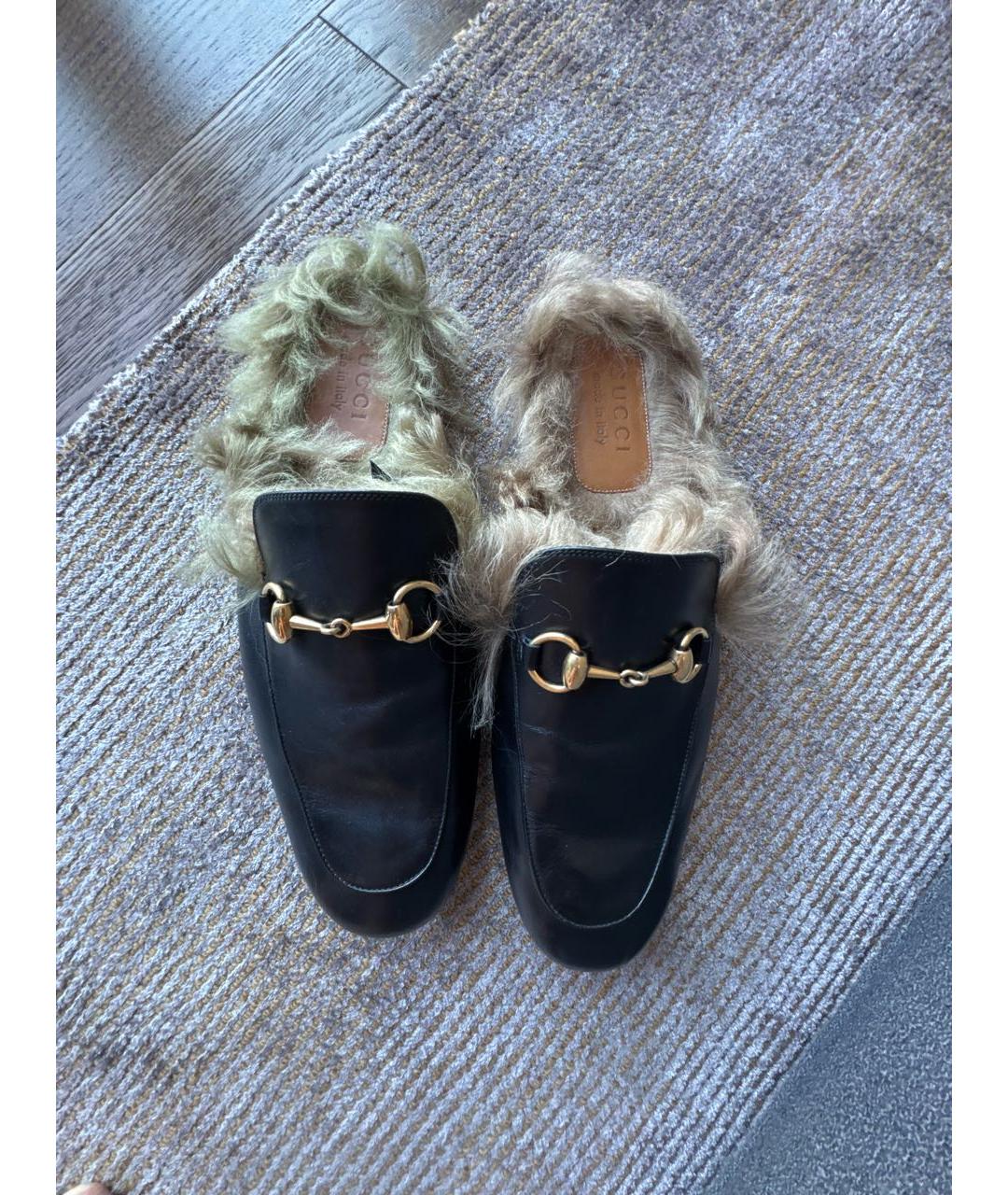 GUCCI Черные кожаные лоферы, фото 3