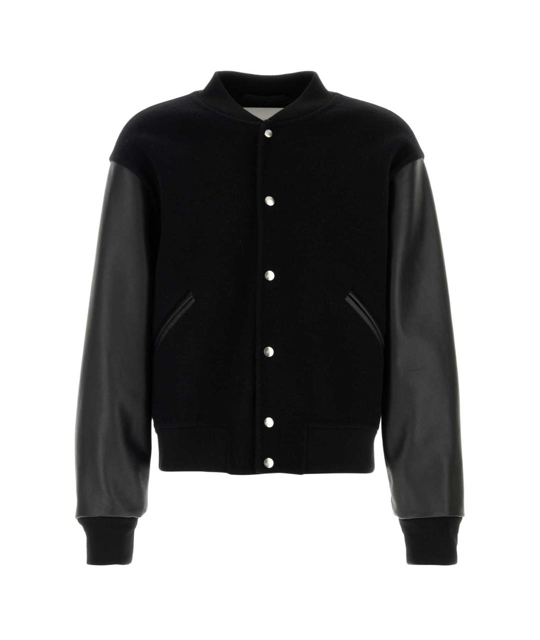 JIL SANDER Черная шерстяная куртка, фото 1