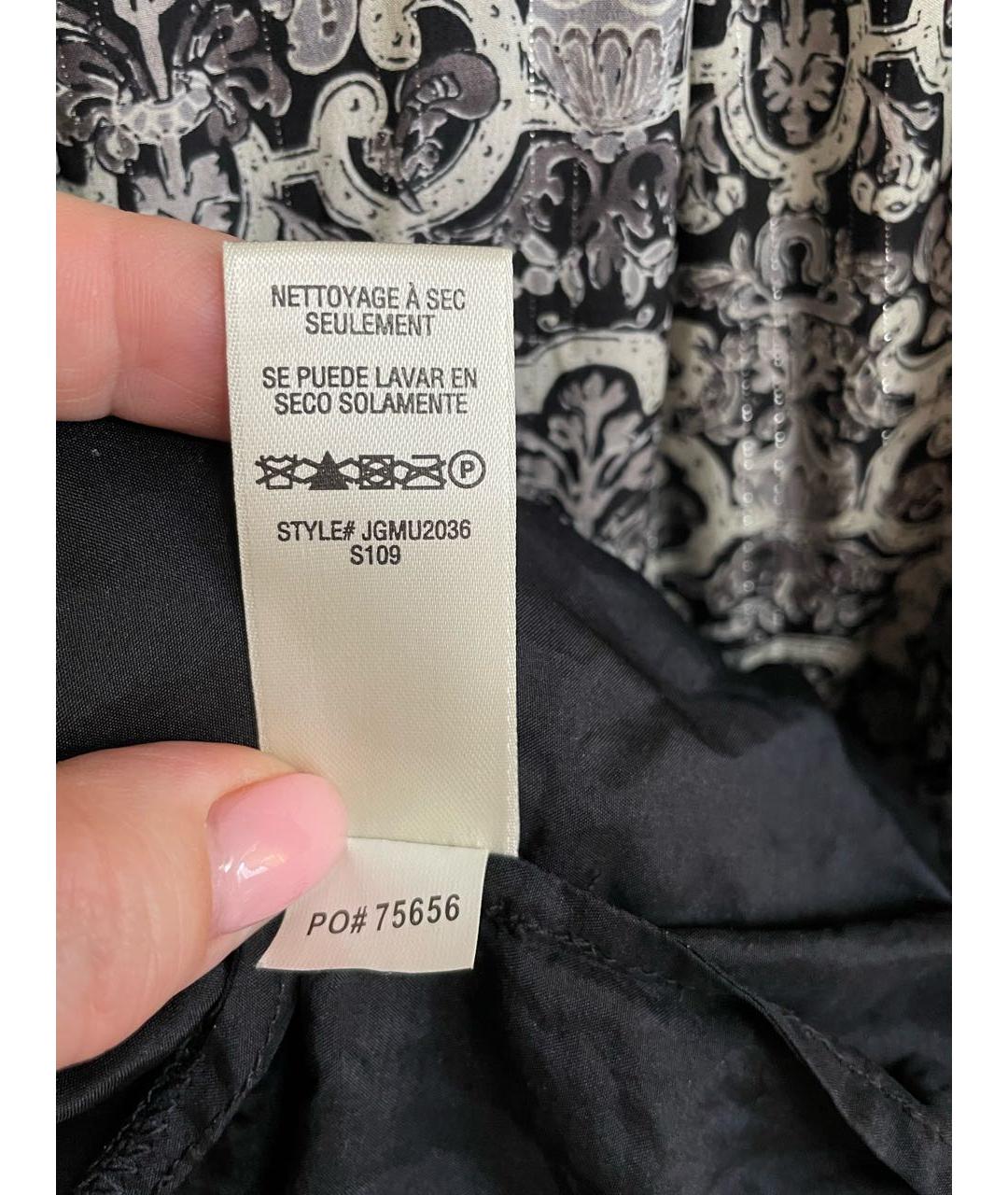 JUICY COUTURE Серое шелковое повседневное платье, фото 5