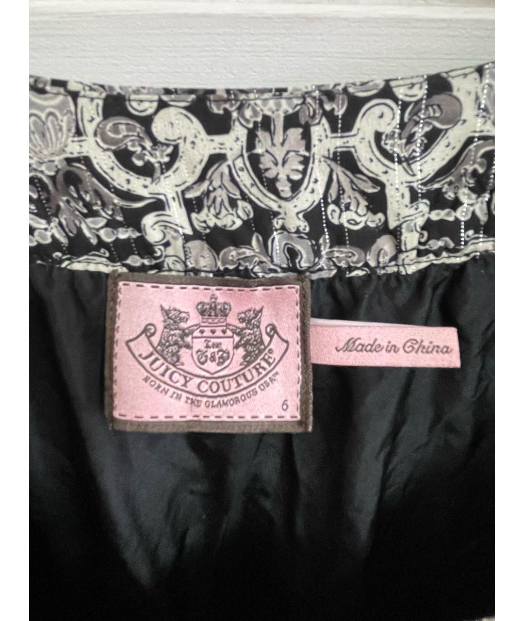 JUICY COUTURE Серое шелковое повседневное платье, фото 3