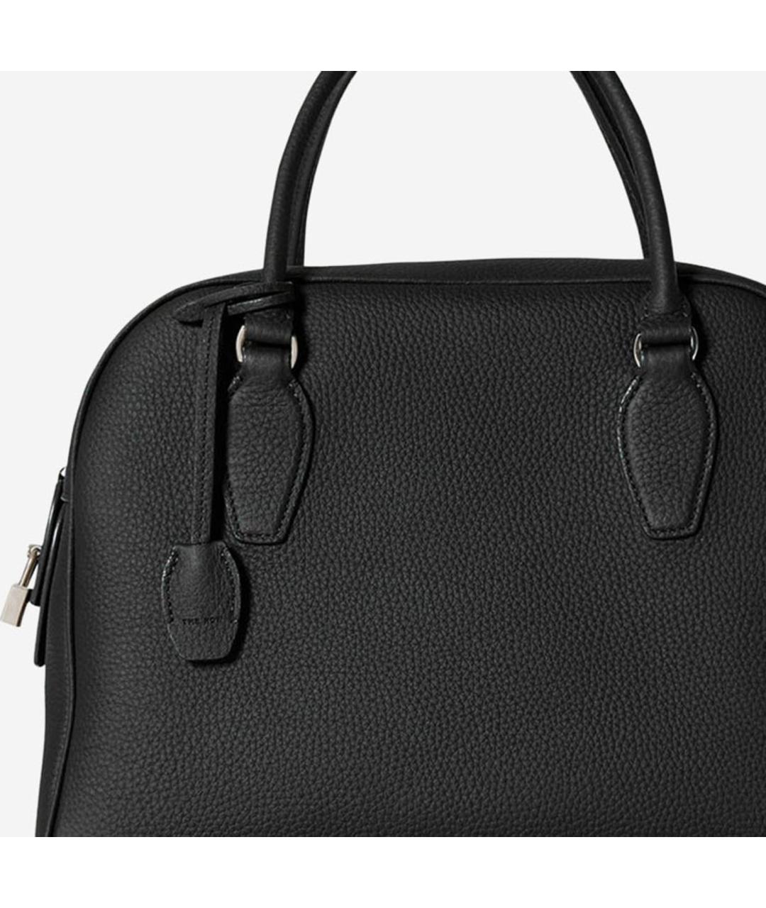 THE ROW Черная кожаная сумка тоут, фото 3