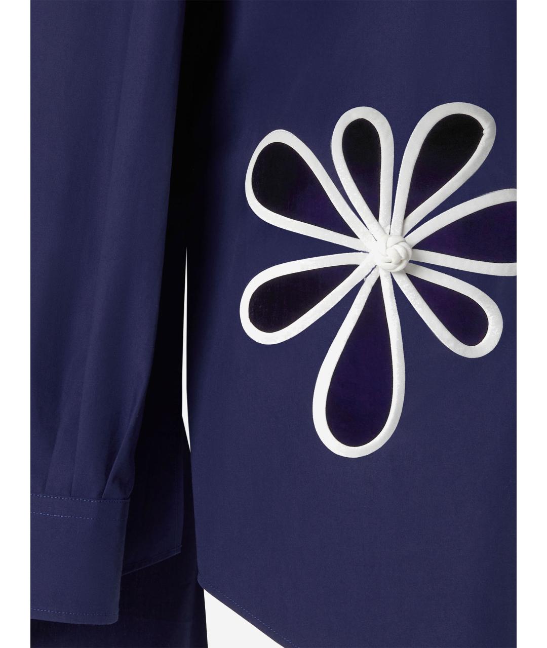 FENDI Синяя хлопковая рубашка, фото 3