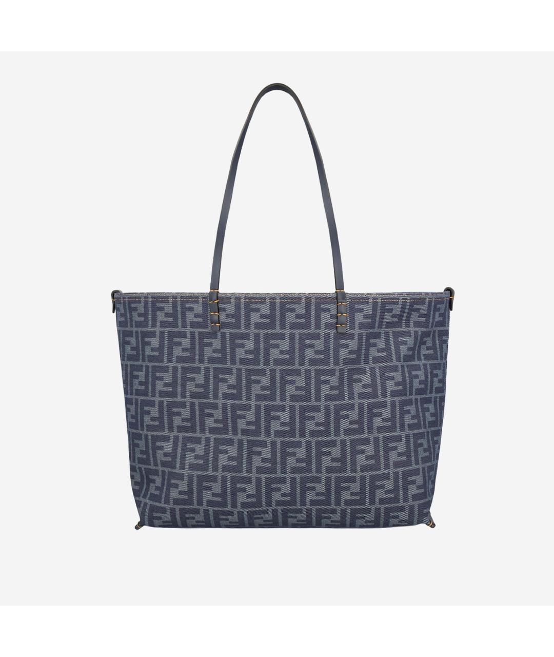 FENDI Синяя деним сумка тоут, фото 5