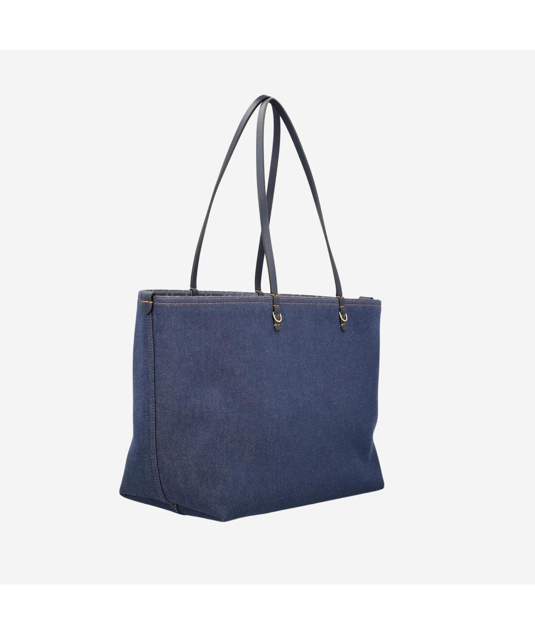 FENDI Синяя деним сумка тоут, фото 2