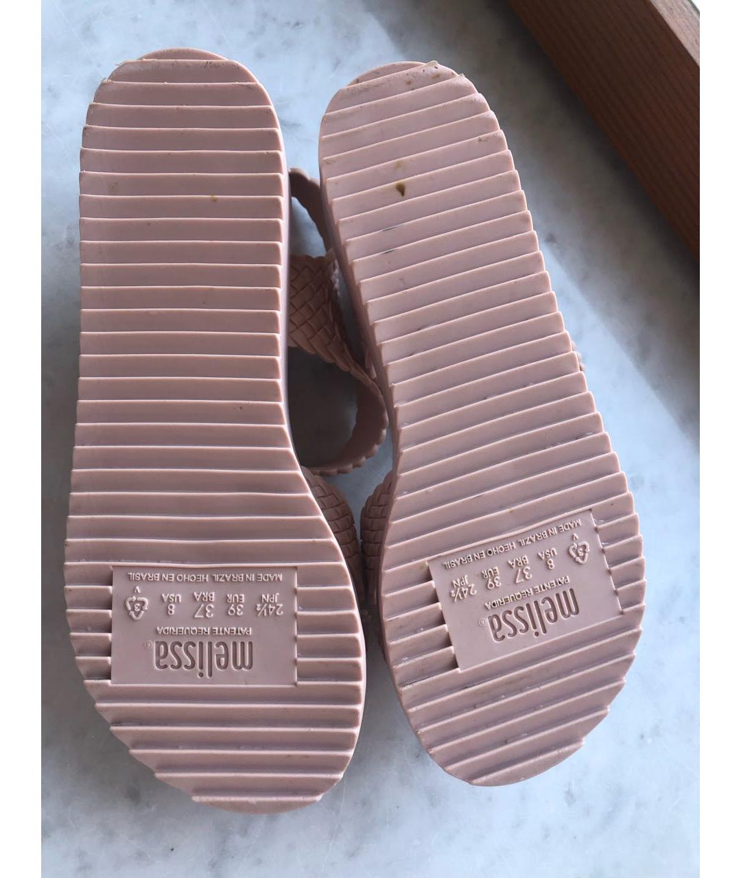 Melissa Розовые резиновые сандалии, фото 4