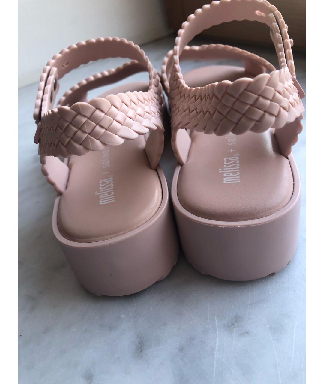Melissa Розовые резиновые сандалии, фото 3