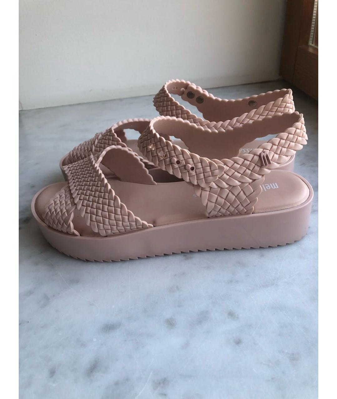 Melissa Розовые резиновые сандалии, фото 7