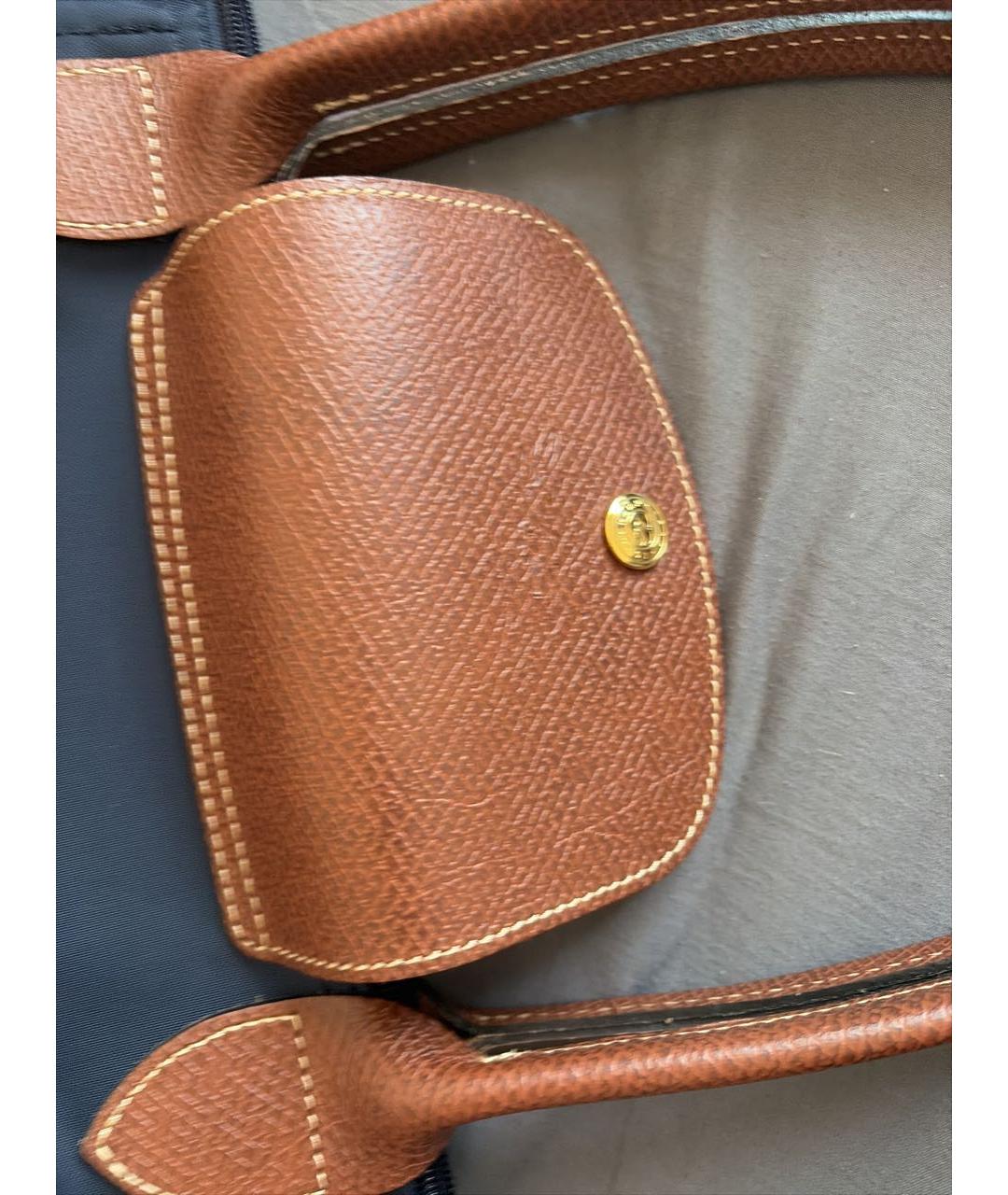 LONGCHAMP Темно-синяя сумка тоут, фото 5