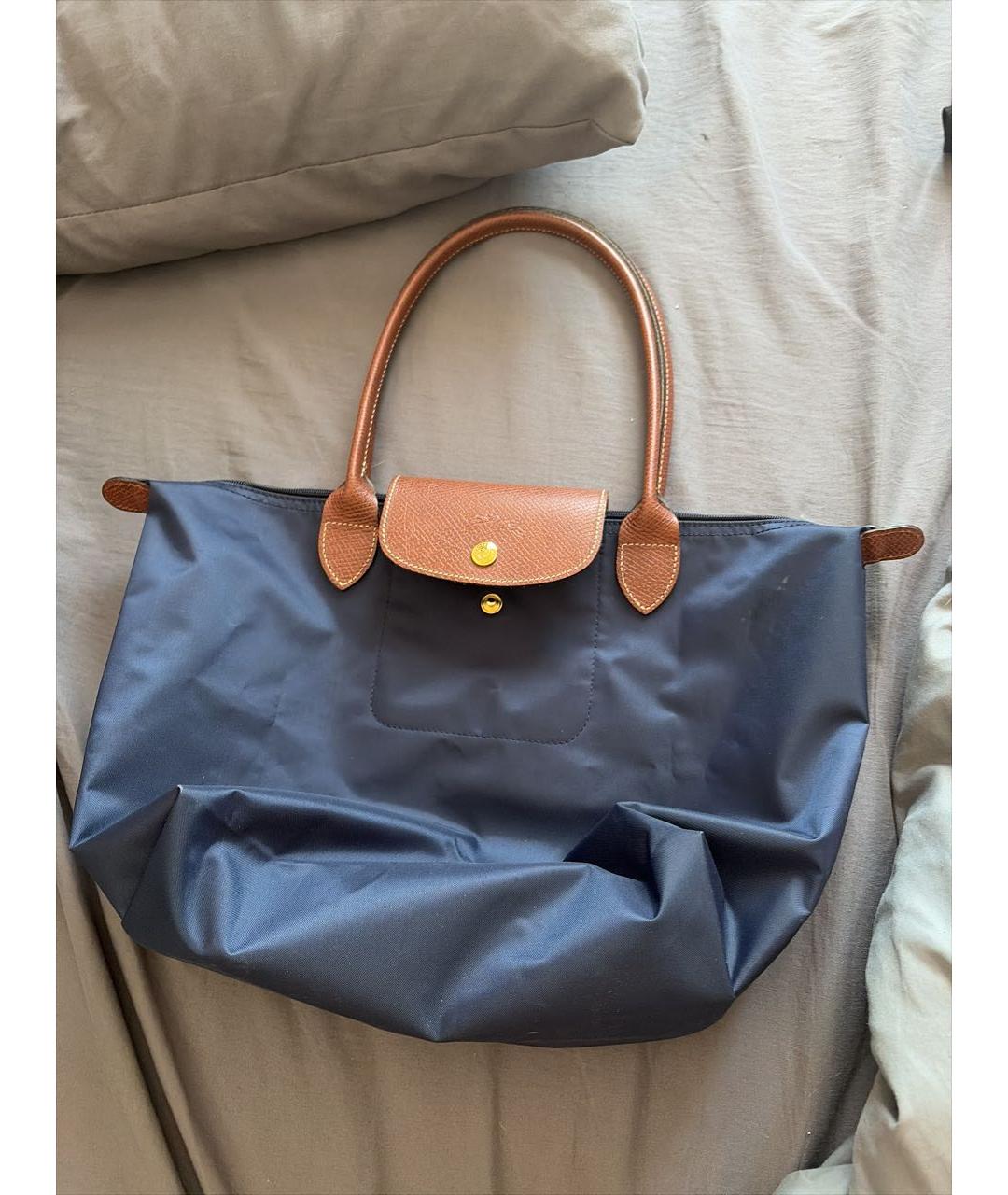 LONGCHAMP Темно-синяя сумка тоут, фото 6