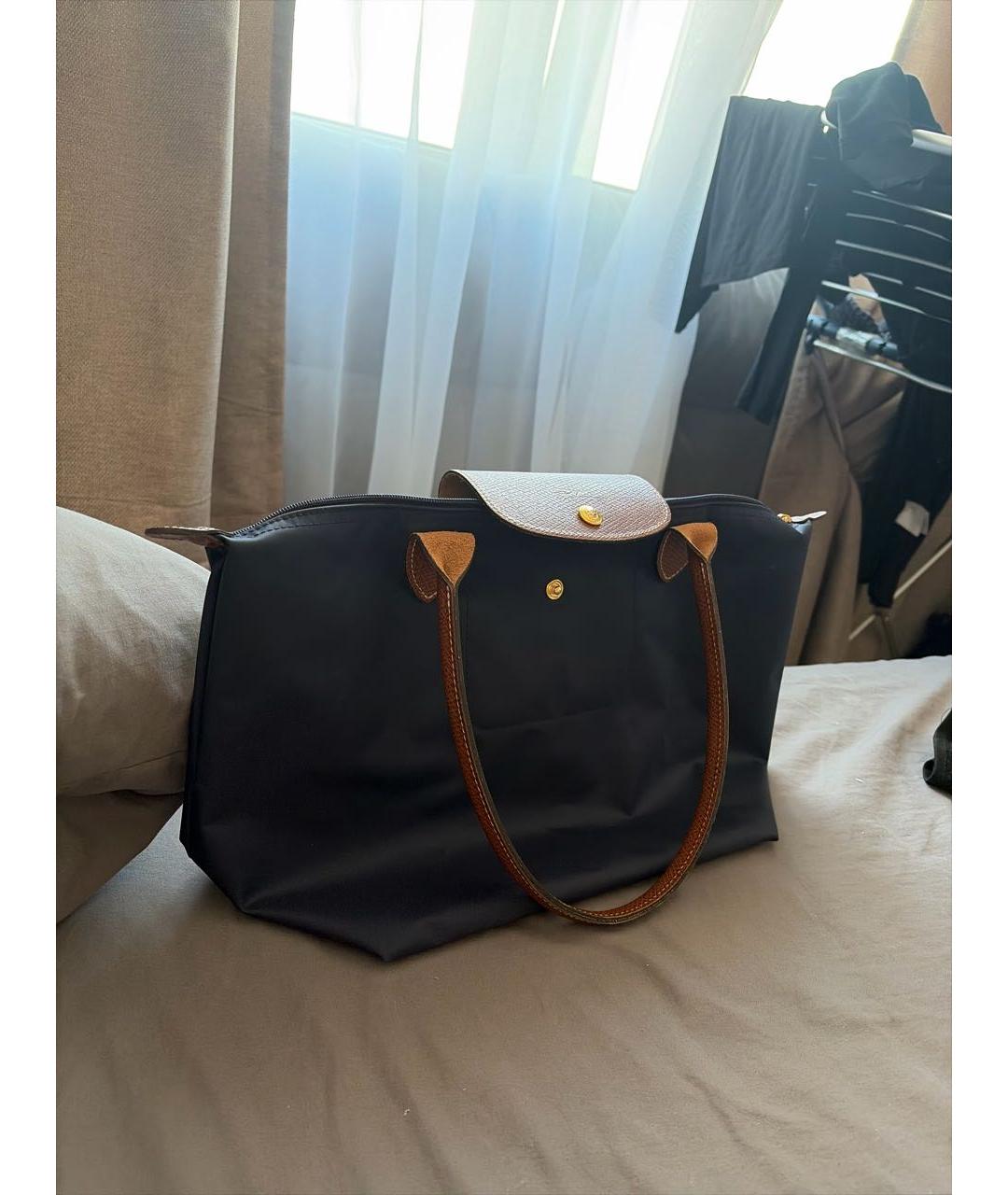 LONGCHAMP Темно-синяя сумка тоут, фото 2
