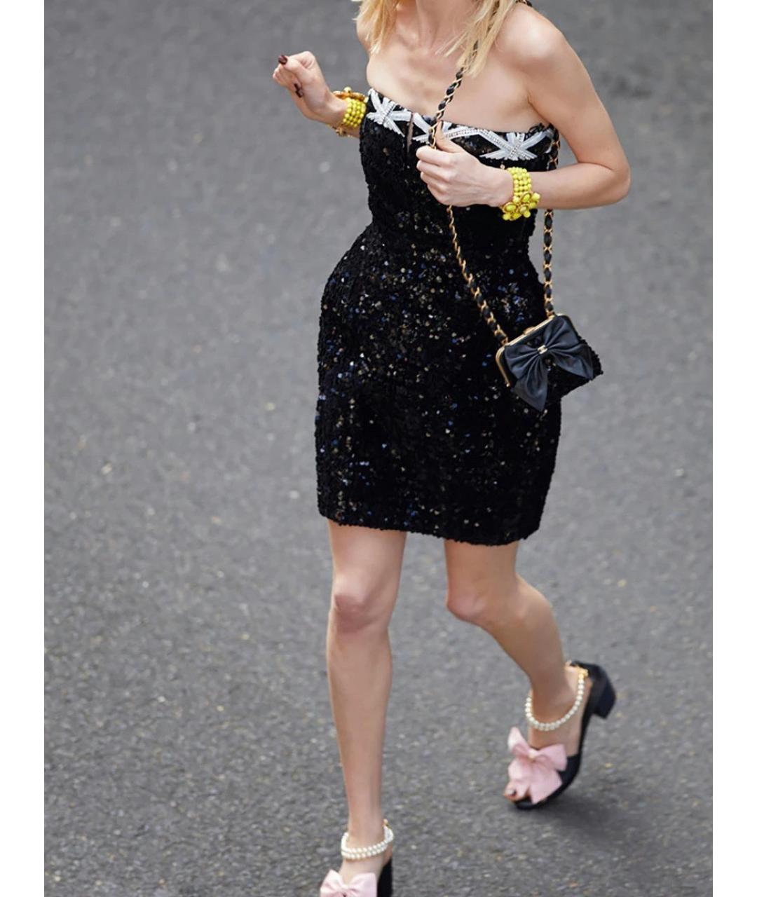 CHANEL Черная сумка через плечо, фото 7