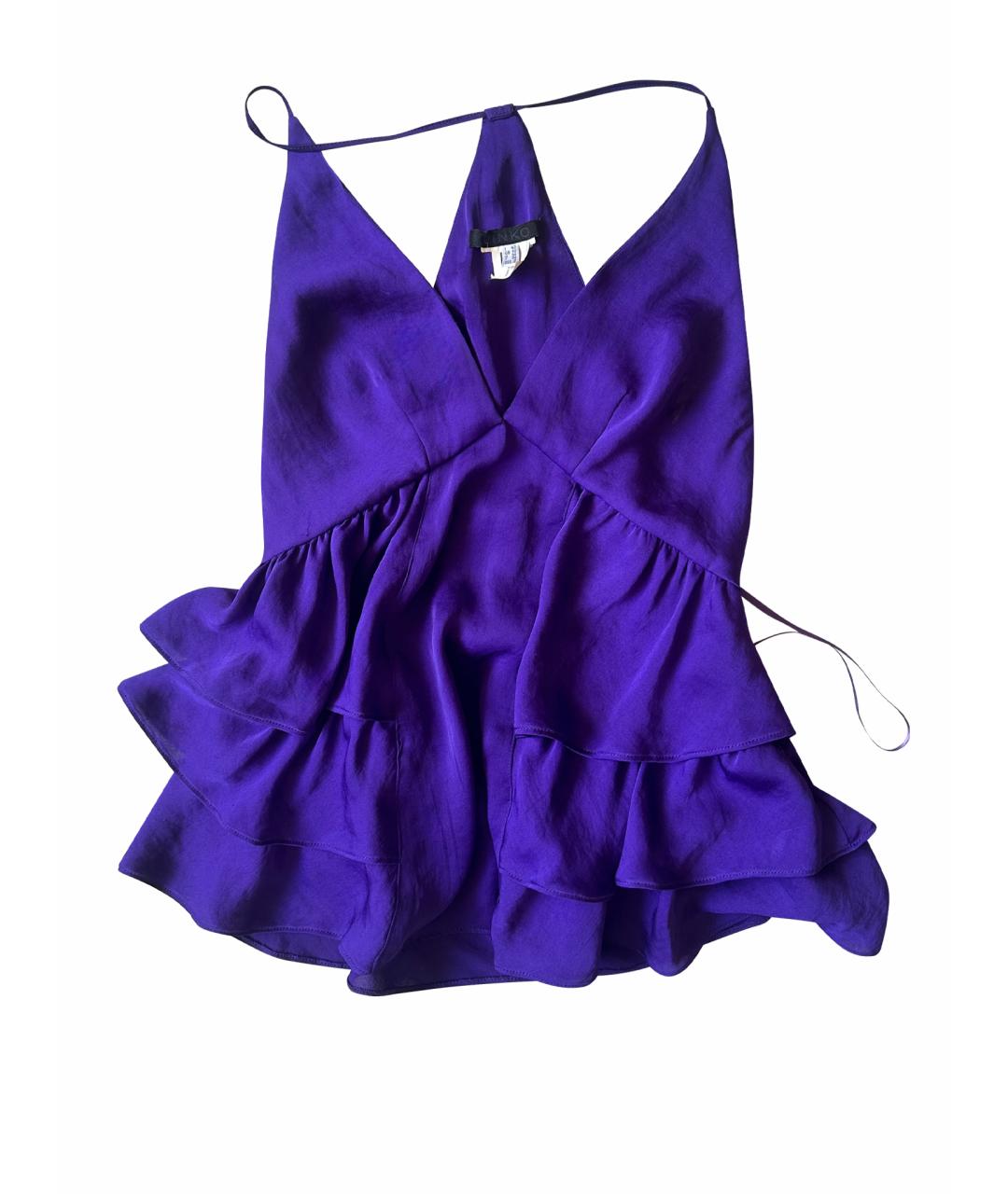 PINKO Фиолетовая шифоновая майка, фото 1