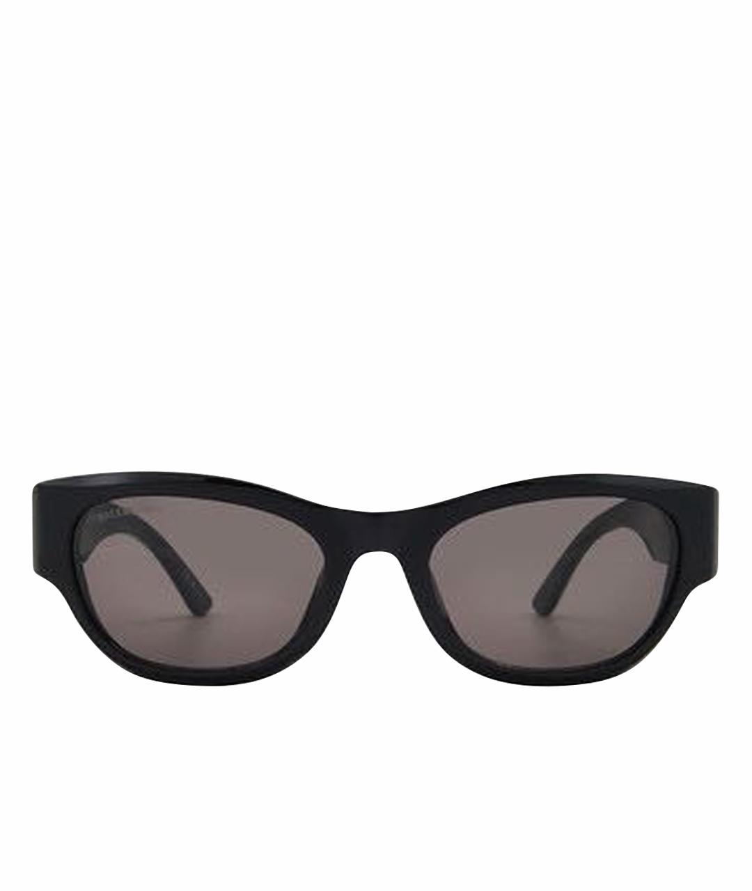 BALENCIAGA Черные пластиковые солнцезащитные очки, фото 1