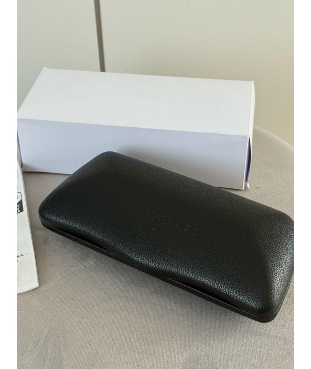 BALENCIAGA Черные пластиковые солнцезащитные очки, фото 4