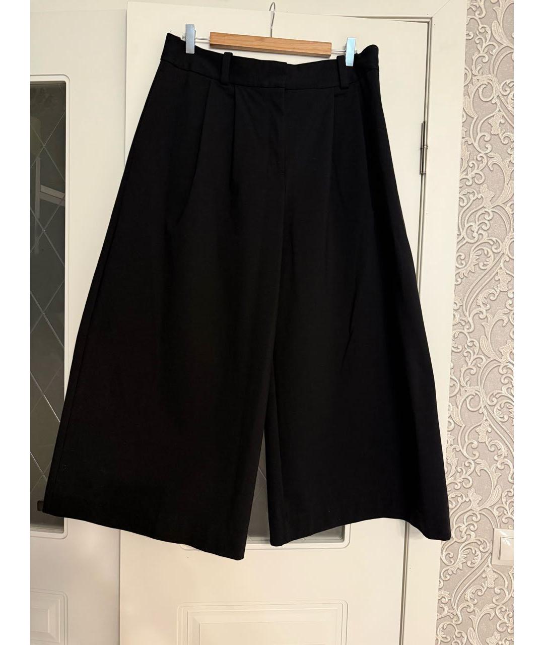 COS Черные хлопко-эластановые кюлоты, фото 6