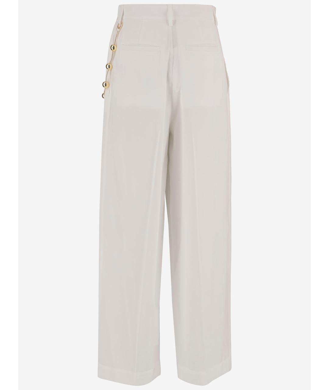 DARKPARK Белые вискозные брюки широкие, фото 2