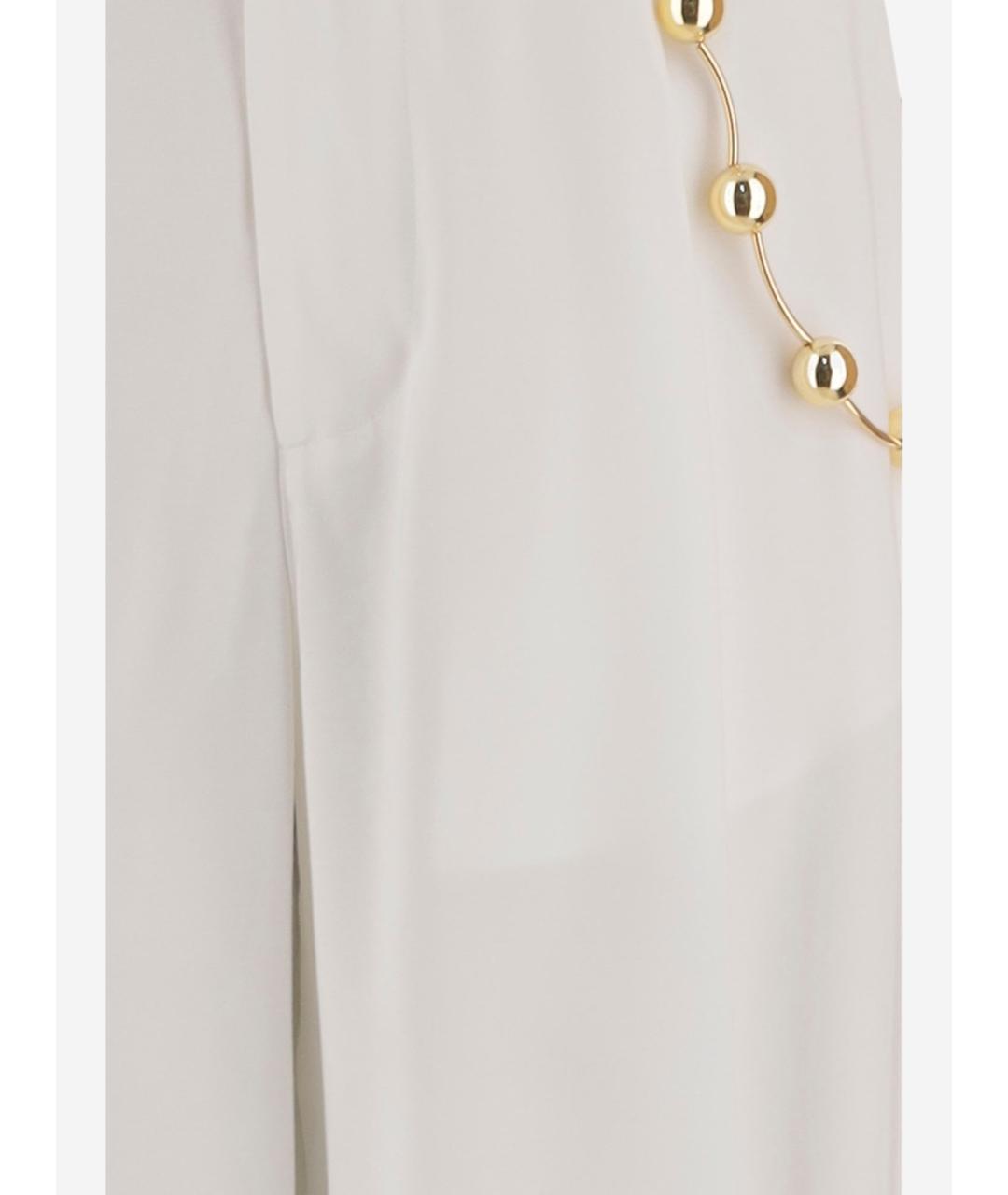 DARKPARK Белые вискозные брюки широкие, фото 3