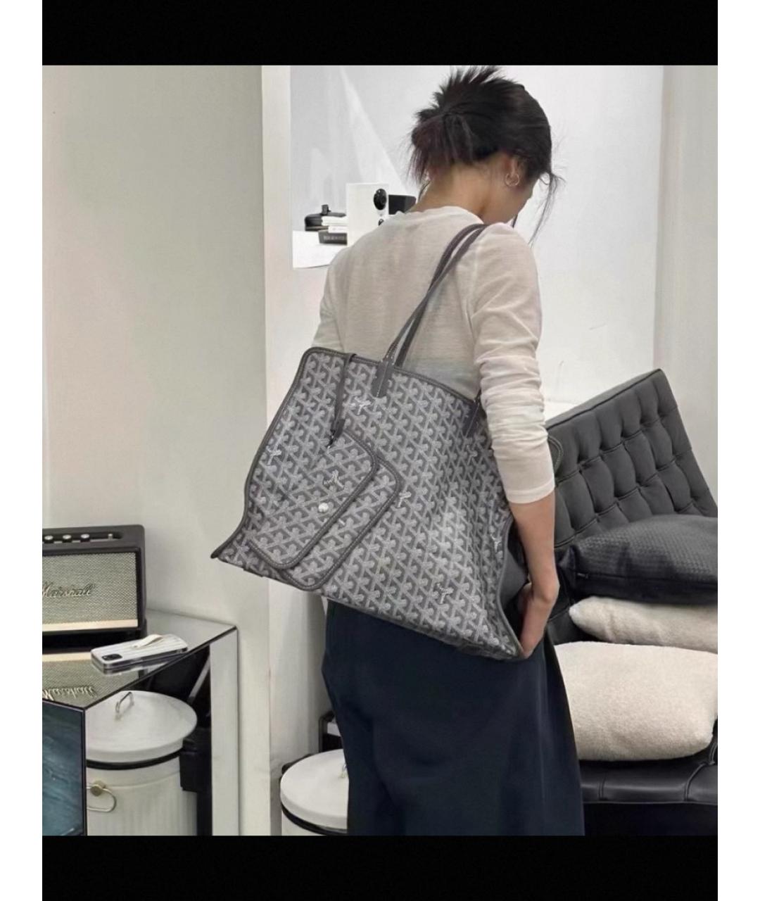 GOYARD Серая сумка тоут, фото 7