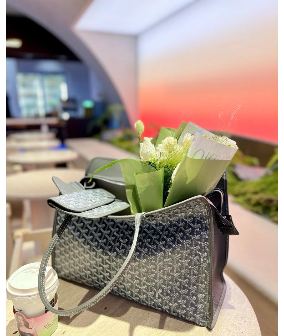 GOYARD Серая сумка тоут, фото 8